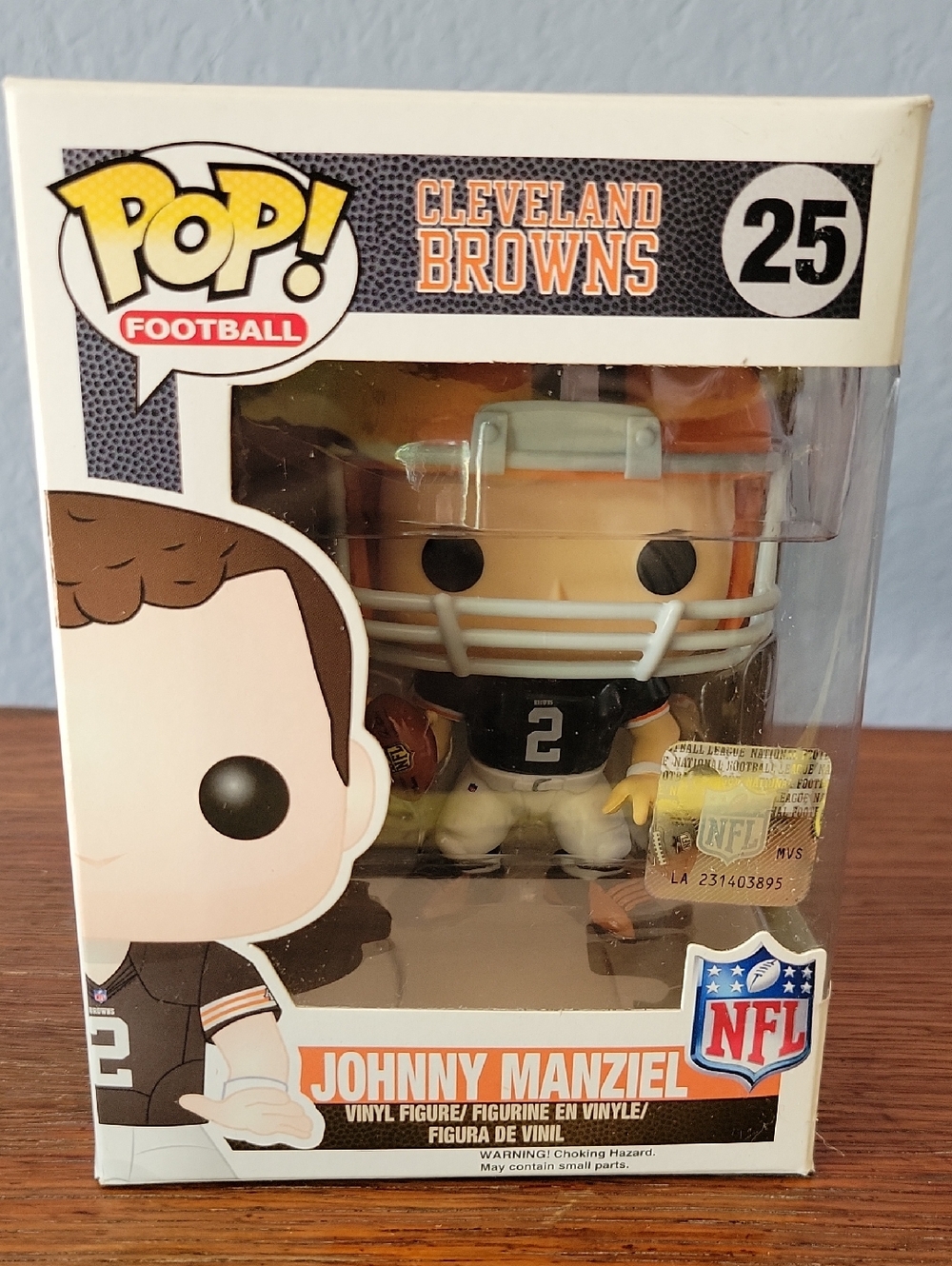 NIB -- Funko Pop! Funko NFL Football Johnny Manziel Cleveland Browns